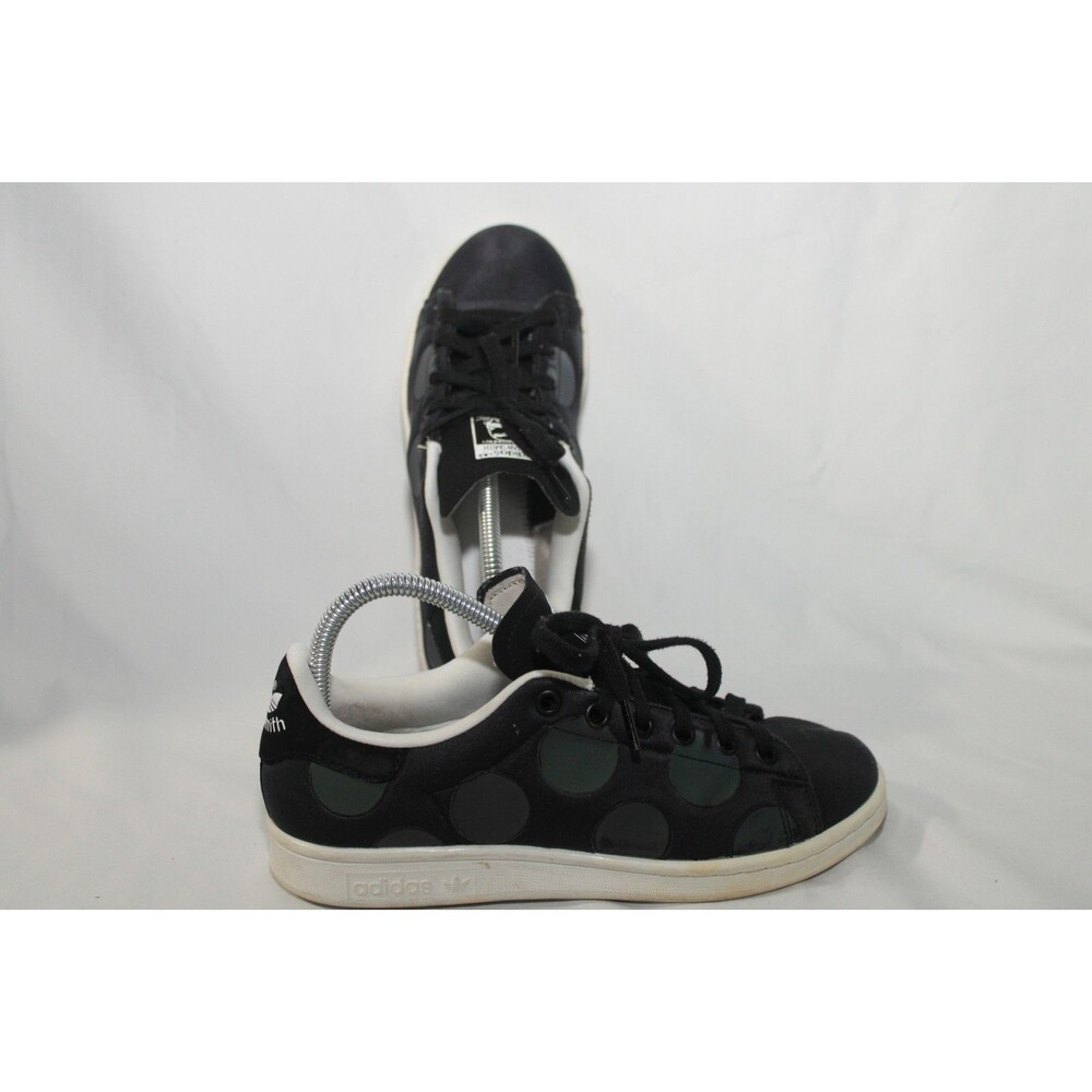Adidas Stan Smith Large Circular Reflective Panels Size 5.5 Black No Insoles